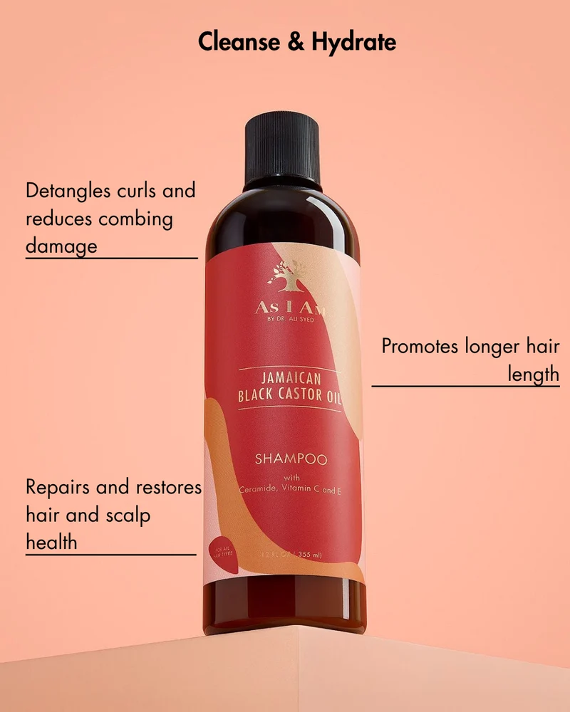 Champú de Aceite de Ricino Negro
