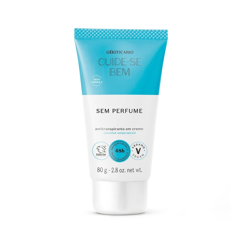 Desodorante En Crema Sin Perfume 80G Cuide-Se Bem