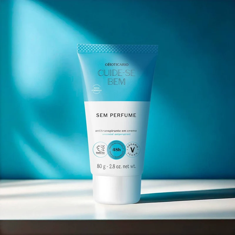 Desodorante En Crema Sin Perfume 80G Cuide-Se Bem