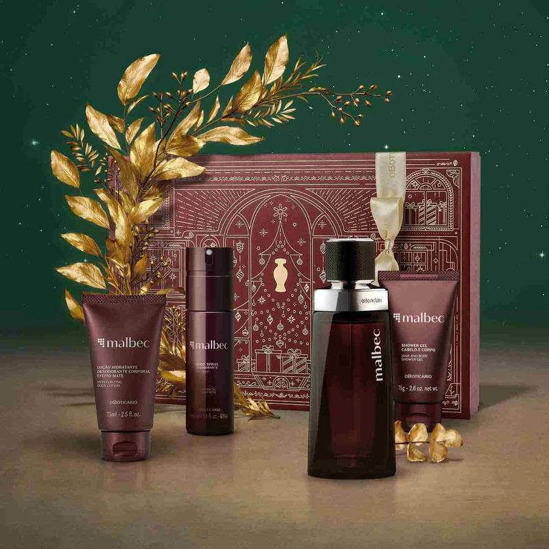 KIT DE REGALO MASCULINO MALBEC