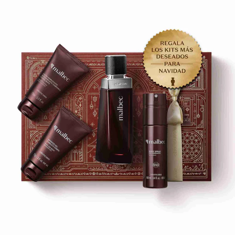 KIT DE REGALO MASCULINO MALBEC