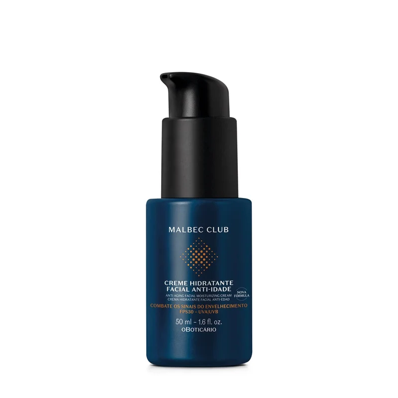 Crema hidratante facial anti edad hombre Malbec Club 50 ML