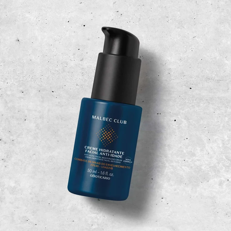 Crema hidratante facial anti edad hombre Malbec Club 50 ML