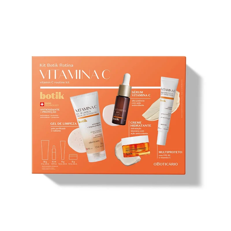 Kit de cuidado facial con vitamina viajero Botik