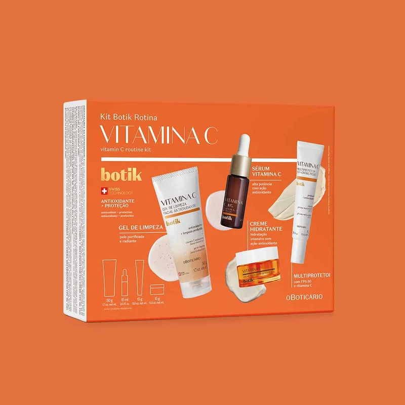 Kit de cuidado facial con vitamina viajero Botik