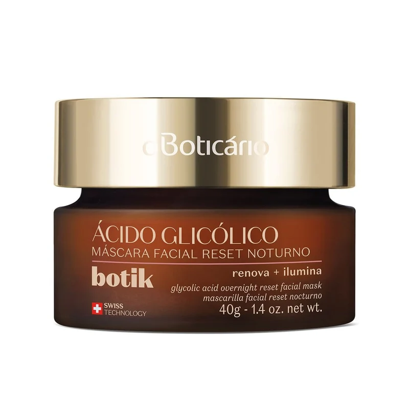 Botik Mascarilla Facial Reset Nocturna Ácido/Glicol 40G