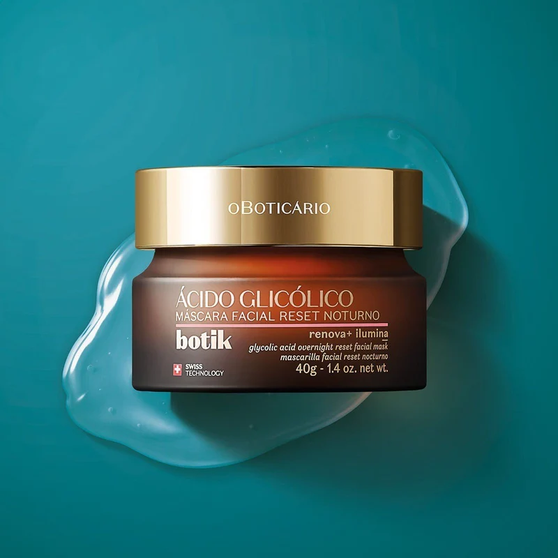 Botik Mascarilla Facial Reset Nocturna Ácido/Glicol 40G