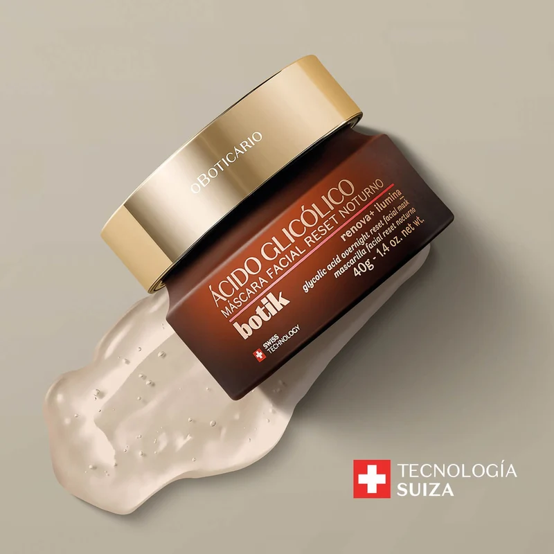 Botik Mascarilla Facial Reset Nocturna Ácido/Glicol 40G