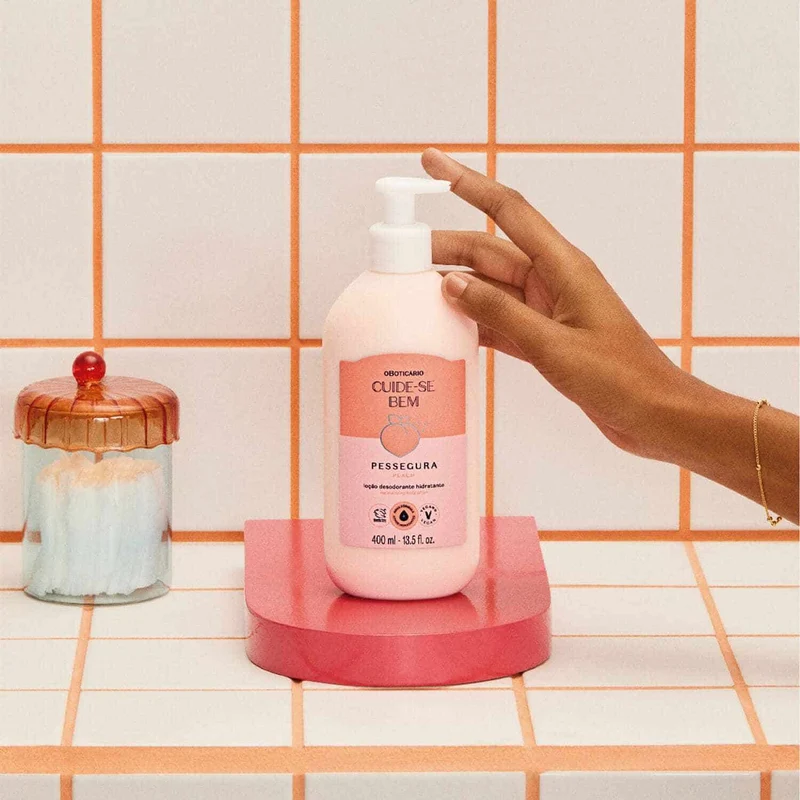 Loción Hidratante Corporal De Melocotón 400Ml Exp Cuide-Se Bem