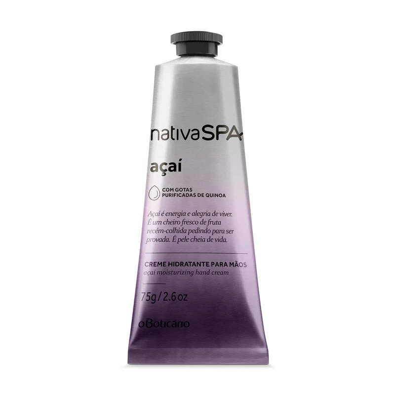 Crema Hidratante Para Manos Corporal Acai 75G Nativa Spa