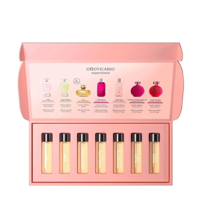 Mini set de perfumes OBoticário para mujer