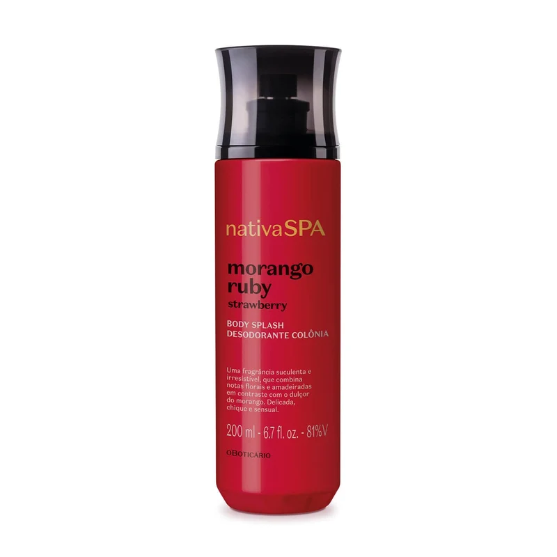 Body splash corporal de fresa 200ml NATIVA SPA