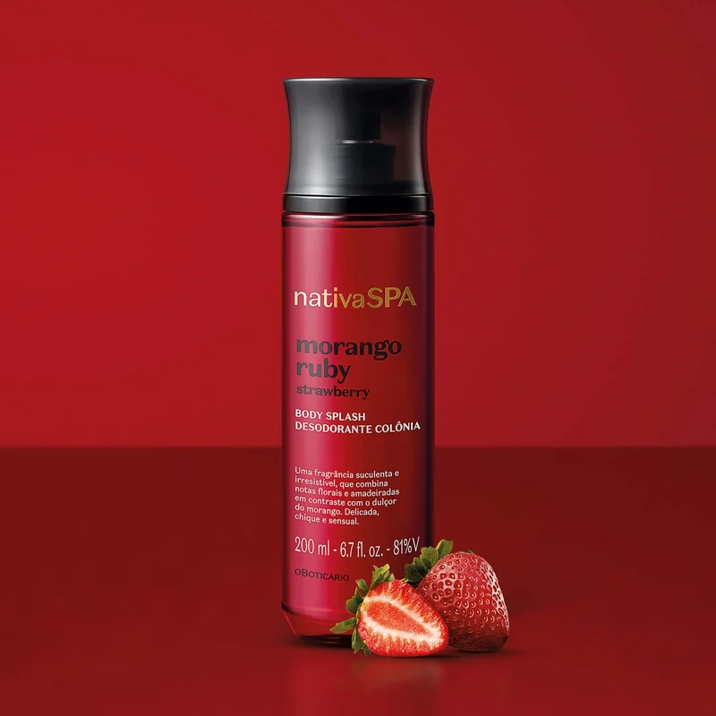 Body splash corporal de fresa 200ml NATIVA SPA