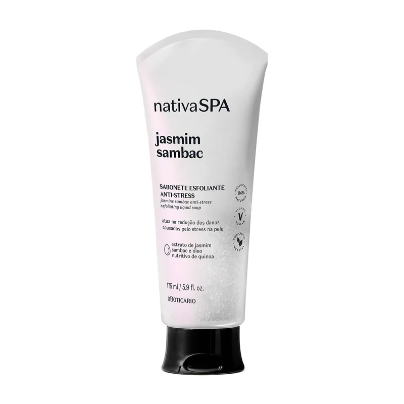 Jabón liquido corporal exfoliante antiestres Jasmin Sambac 175Ml Nspa