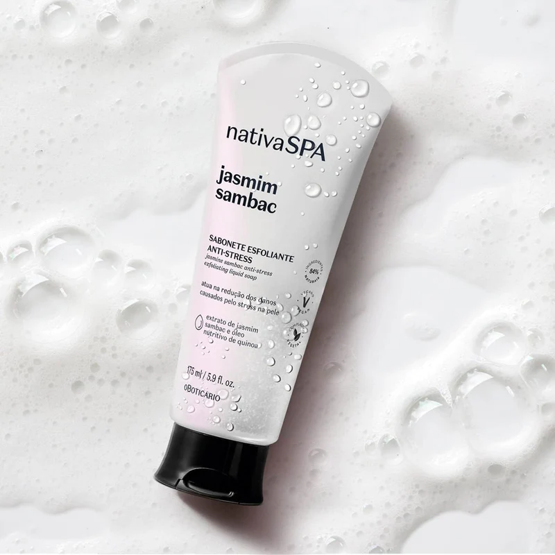 Jabón liquido corporal exfoliante antiestres Jasmin Sambac 175Ml Nspa