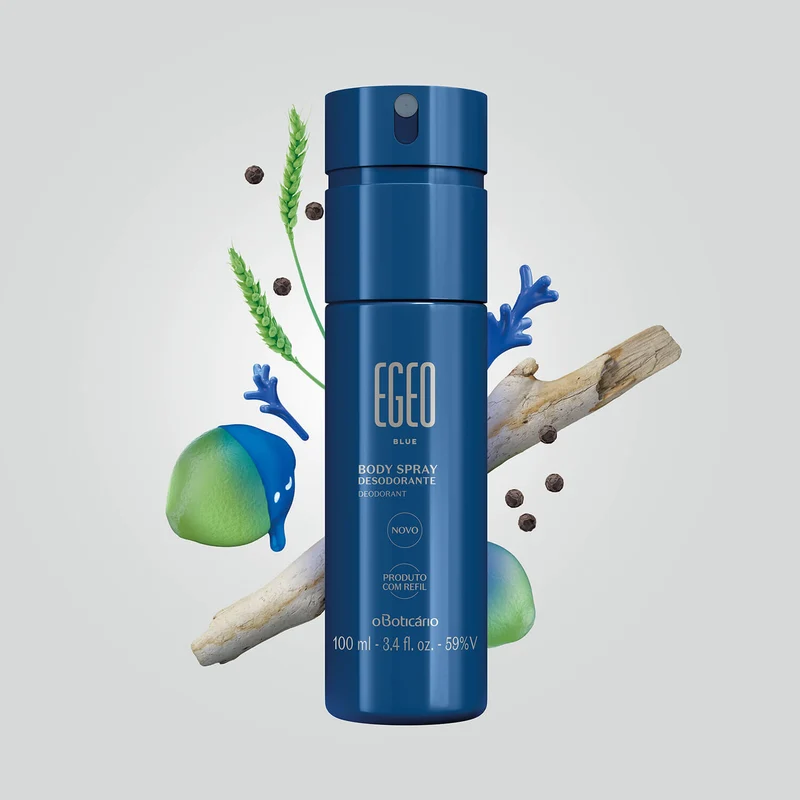 Desodorante body spray Blue 100Ml Egeo