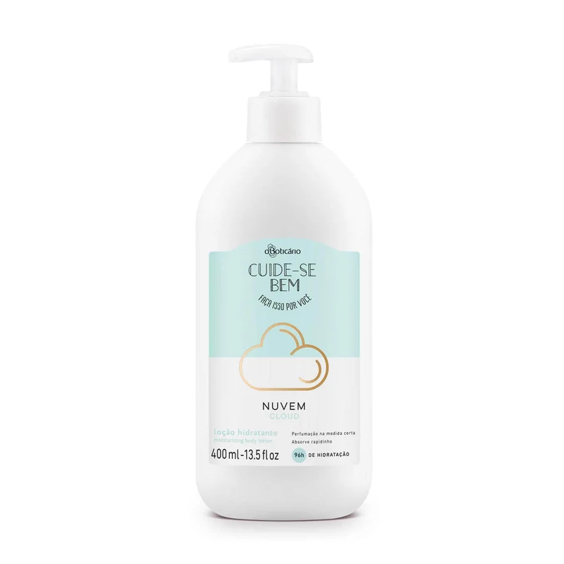 Loción Corporal Hidratante Nube, 400 Ml. Cuide-Se Bem