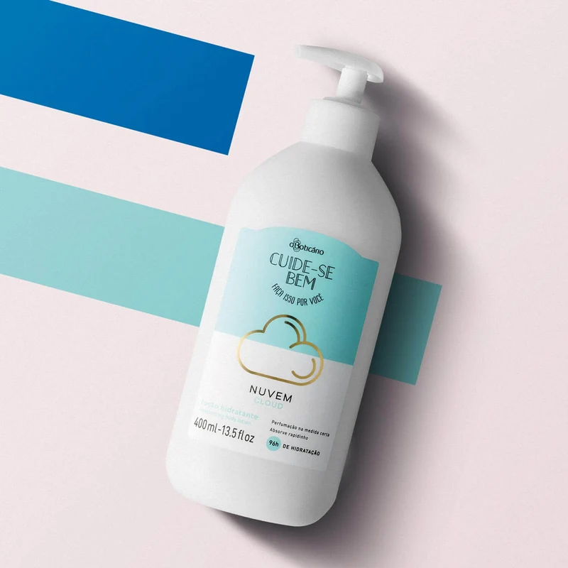 Loción Corporal Hidratante Nube, 400 Ml. Cuide-Se Bem