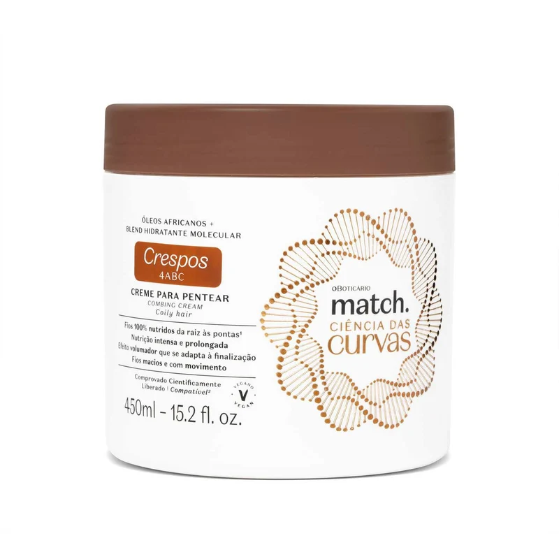 CREMA PARA PEINAR CRESPOS CIENCIA CURVAS 450 ML MATCH
