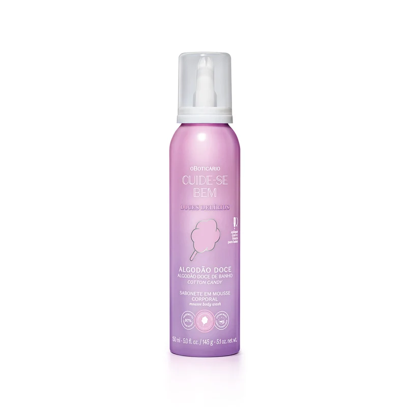 Jabón corporal en mouse dulces delirios 150 ml