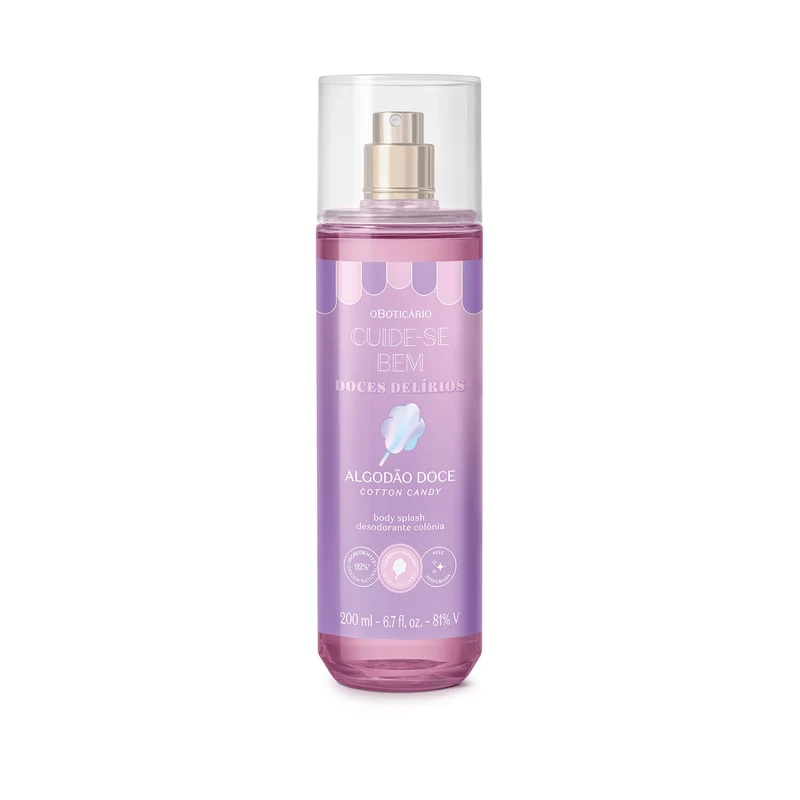 Body splash Dulce Delírios200ml Cuide-se Bem