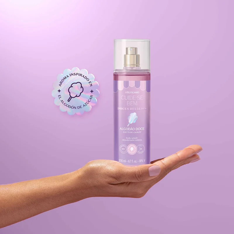 Body splash Dulce Delírios200ml Cuide-se Bem