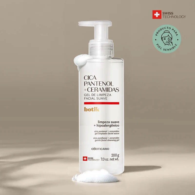 Gel de limpieza facial cica pantenol + Ceramidas BOTIK 200g