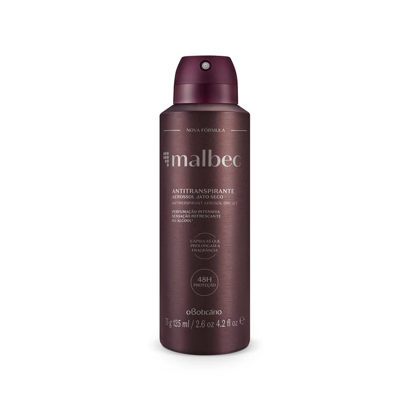 Desodorante antitranspirante en aerosol masculino Malbec Club 75G