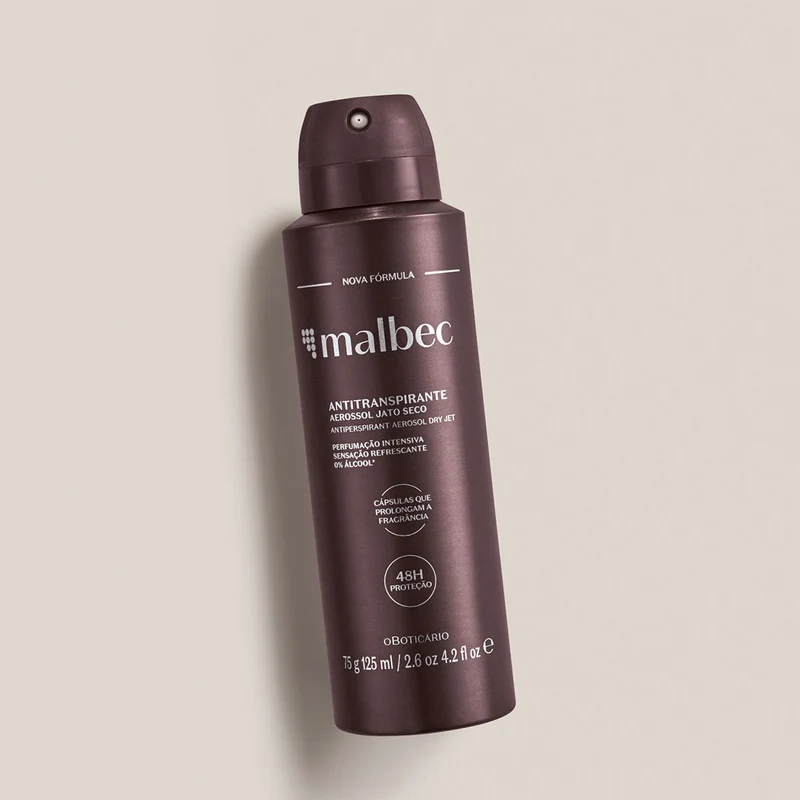 Desodorante antitranspirante en aerosol masculino Malbec Club 75G