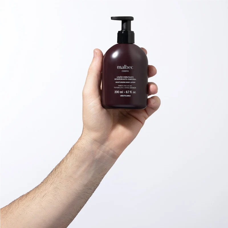Loción hidratante corporal masculina 200 ml Malbec Club