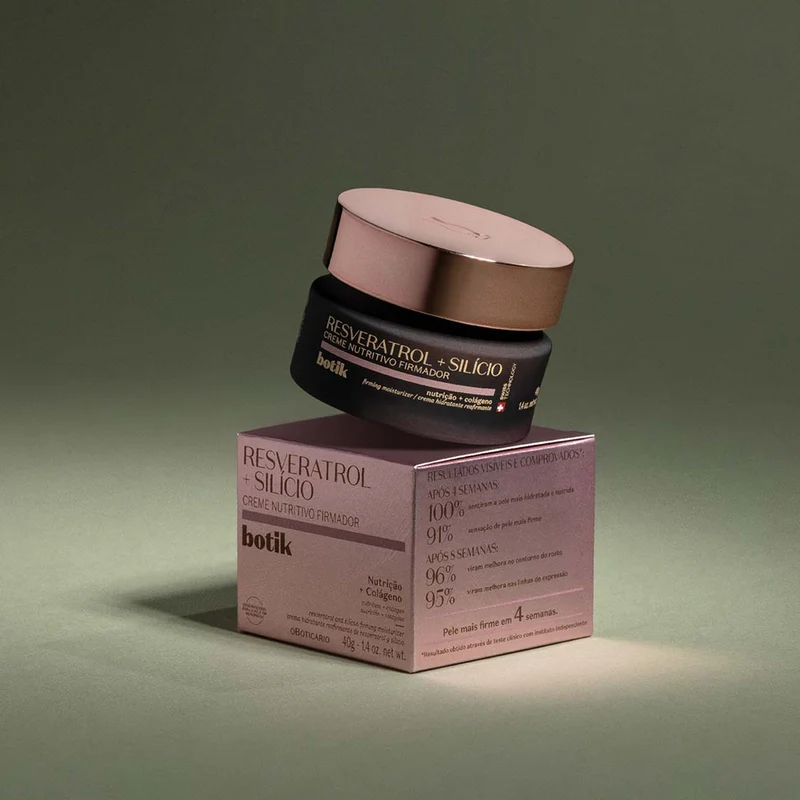Crema facial reafirmante con resveratrol + Silicio Botik 40g