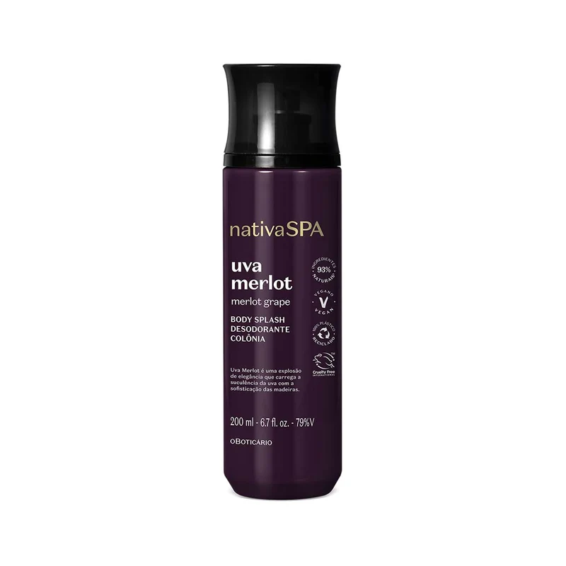Body splash corporal Uva merlot Nativa spa 200ml
