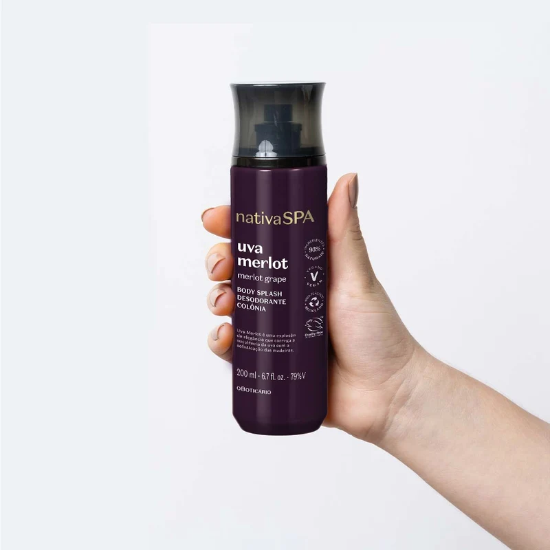 Body splash corporal Uva merlot Nativa spa 200ml