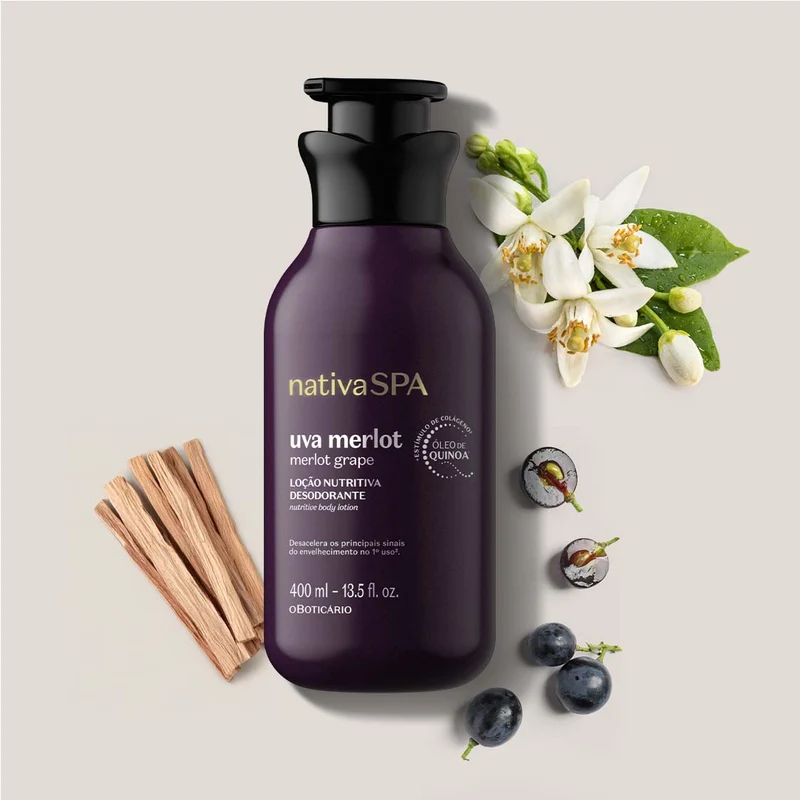Loción hidratante corporal uva merlot 400ml Nativa Spa