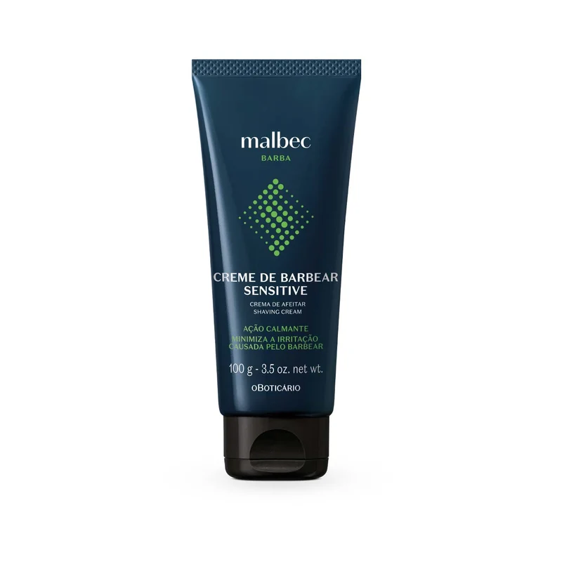 Crema para afeitar Malbec Sensitive 100 G