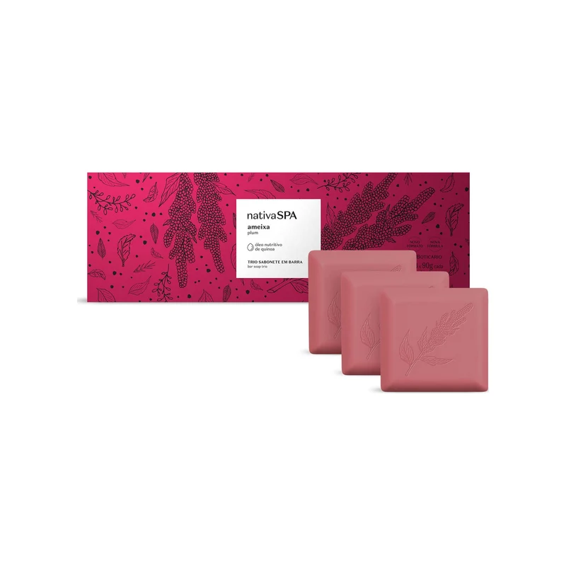 Jabón corporal en barra de ciruela 3x90g Nativa Spa