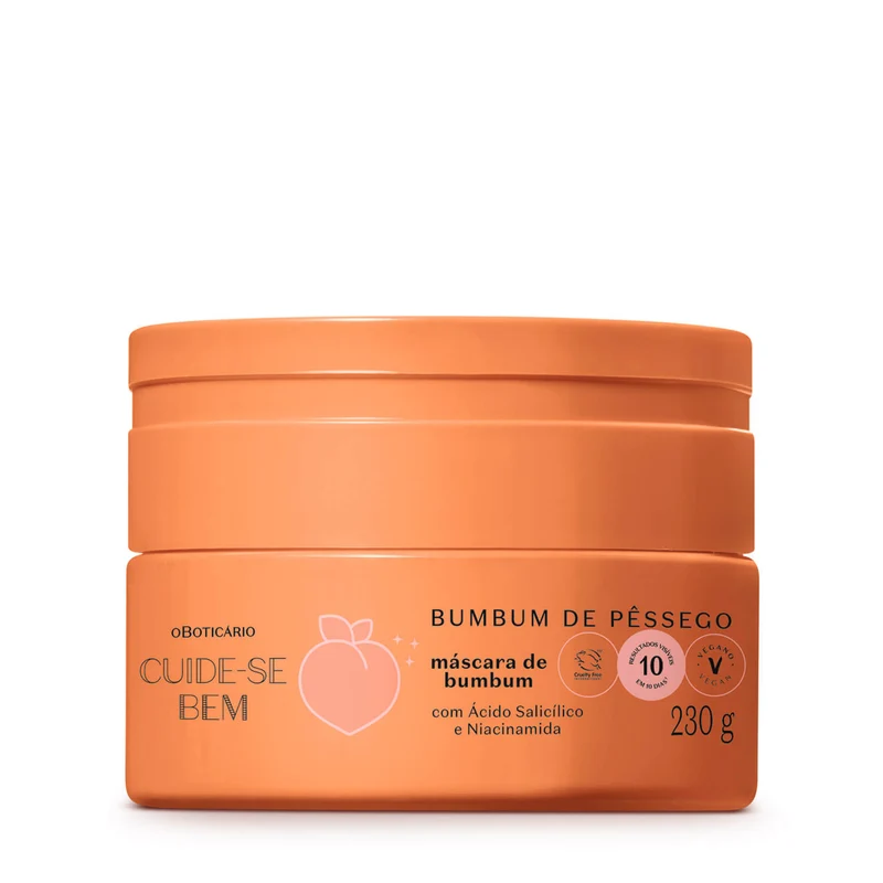 Crema Reafirmante De Glúteos De Melocotón 230G Cuide-Se Bem