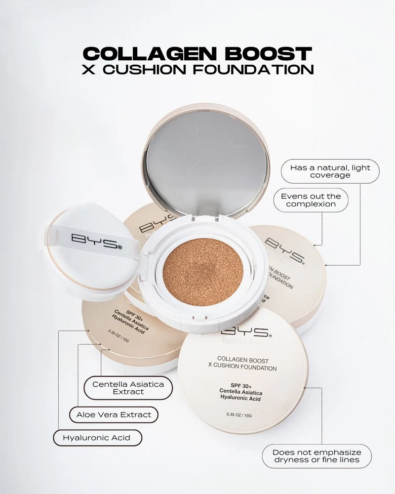 BYS Hybrid Hero Infusión de colágeno + base de maquillaje