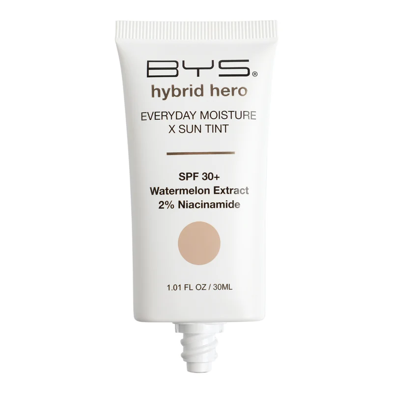 BYS Hybrid Hero Hidratante diario + tinte con protección solar