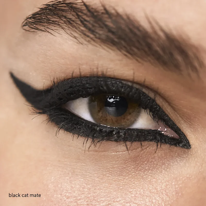 Lápiz Delineador De Ojos En Gel Studio Look Black Cat Cyzone, 1.2g