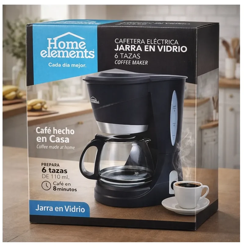 Cafetera electrica 110ml - Home elements