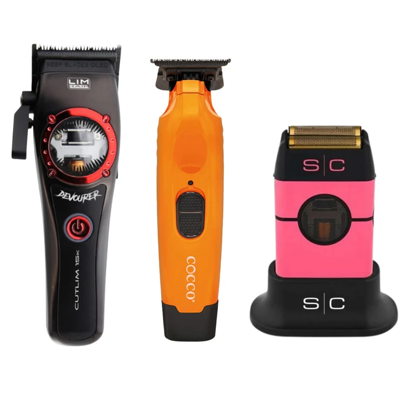 Cutlim Devourer Clipper + Cocco Hyper Veloce Trimmer + Stylecraft Instinct Shaver Metal Edition