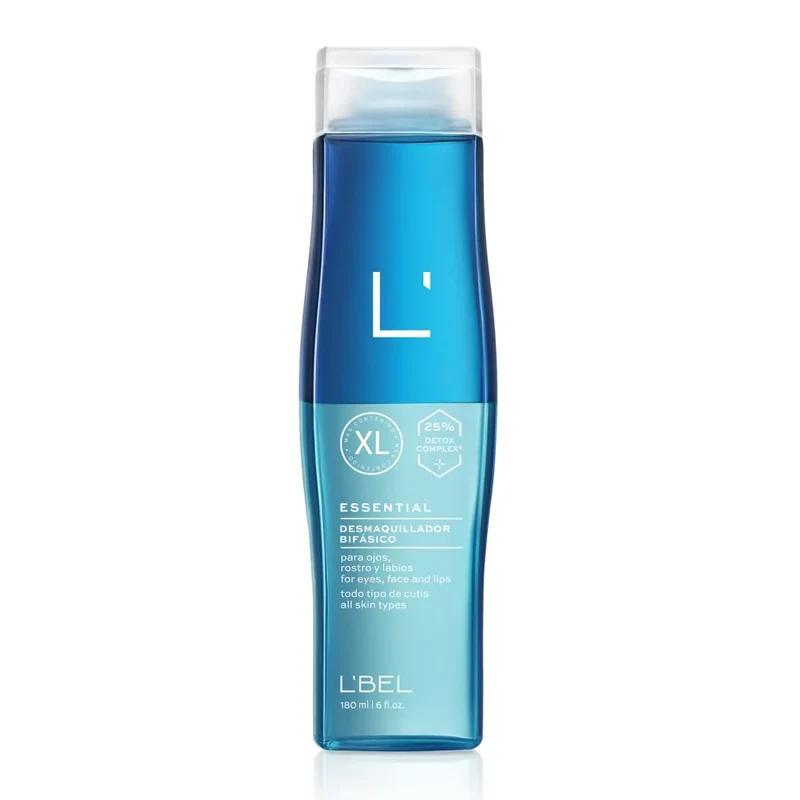 Loción Desmaquillante Bifásica Hidratante para Ojos y Rostro. 180 ml.