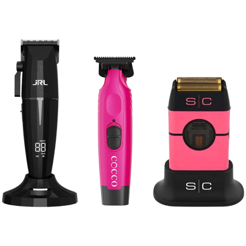 JRL Onyx Clipper + Cocco Hyper Veloce Trimmer + Stylecraft Instinct Shaver Metal Edition