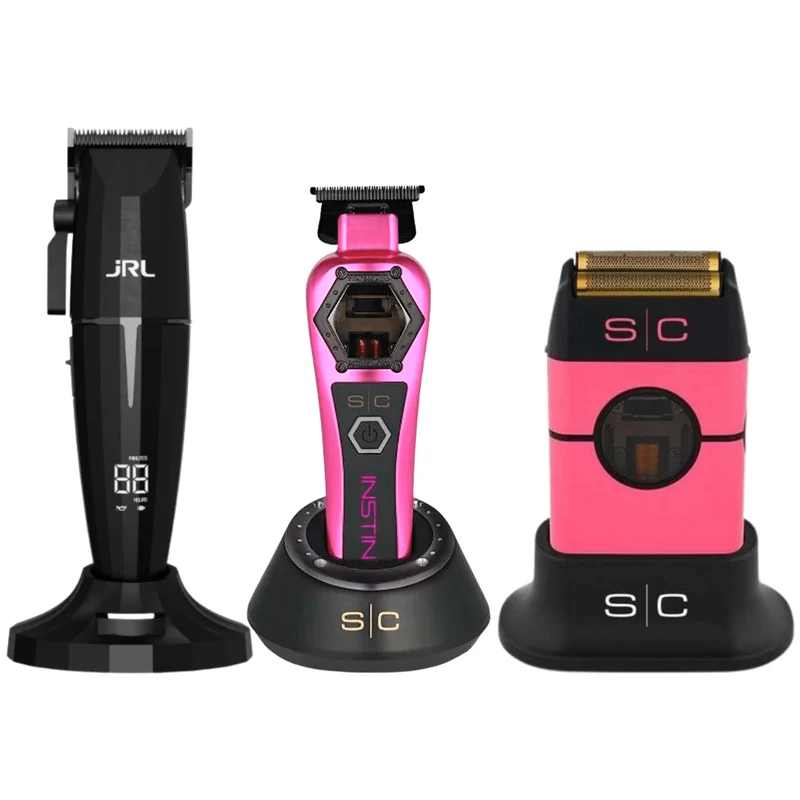 JRL Onyx Clipper + Stylecraft Instinct Trimmer Metal Edition + Stylecraft Instinct Shaver Metal Edition