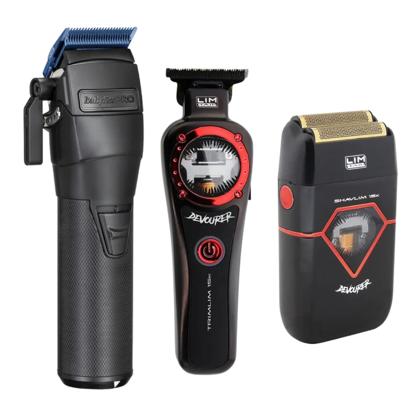 FXOne Clipper Babyliss + Devourer Trimmer y Shaver (Trimlim y Shavlim)