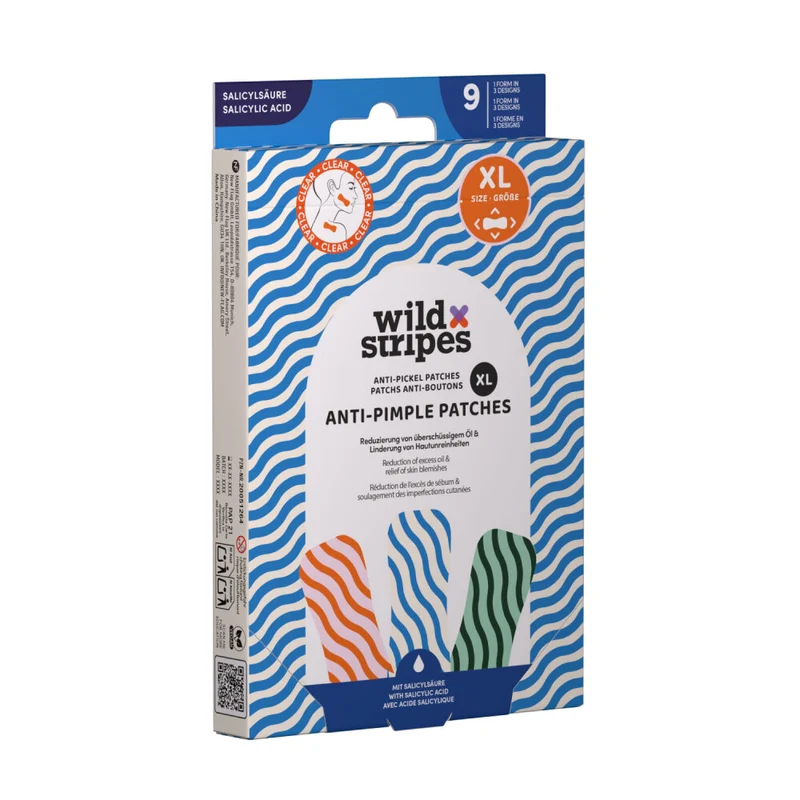 Wild Stripes Parche Anti-granos XL Clear - 9 apósitos