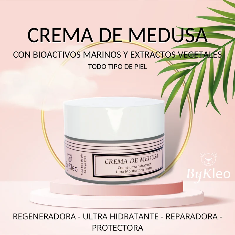 ByKleo - Crema Facial ultrahidratante rica en proteinas de origen marino (mucina de medusa) 50 ml