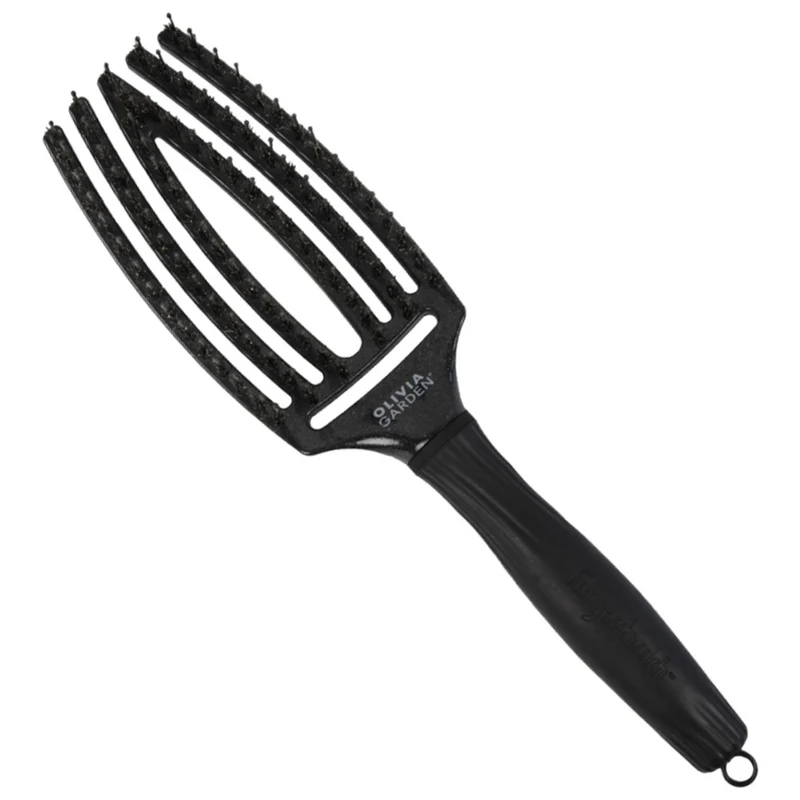 Olivia Garden - Cepillo Fingerbrush Black Onyx Midnight Desert - 1 Unidad