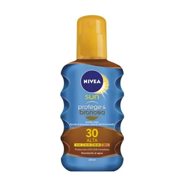 Nivea Sun Aceite Solar Protege Y Broncea Spf30 200ml